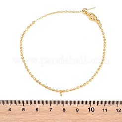2MM Brass Ball Chain Bracelet Making&nbsp;KK-D238-01G
