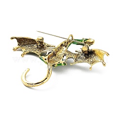 Dragon Alloy Rhinestone Brooches&nbsp;LS-JEWB-K018-14AG-02
