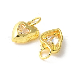 Brass Micro Pave Cubic Zirconia Pendants&nbsp;KK-U067-10G-04