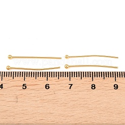 Shegrace 20g 真鍮製ボールヘッドピン  カドミウムフリー＆ニッケルフリー＆鉛フリー  18KGP本金メッキ  24.5x2x0.7mm  21ゲージ&nbsp;XGRPCP772-272G