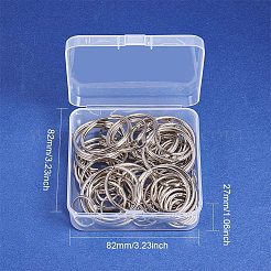 Iron Double Loops Jump Rings Split Rings and Iron Split Key Rings&nbsp;PH-IFIN-G079-05P