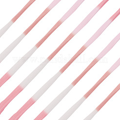 グラデーションカラーのポリエステル生地、布、編み糸  DIY手編み用  ピンク  23mm&nbsp;OCOR-TAC0023-41D