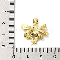 Brass Micro Pave Clear Cubic Zirconia Pendants&nbsp;FIND-Z041-02G