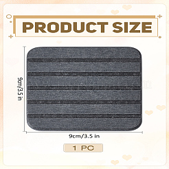 珪藻土コースター1枚  カップマット  正方形  グレー  90.5x90.5x8mm&nbsp;AJEW-LP0006-35A