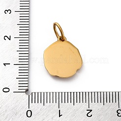304 Stainless Steel Enamel Pendants&nbsp;STAS-M110-05G