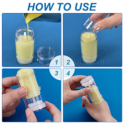Plastic Twist Up Deodorant Bottles&nbsp;CON-WH0115-16
