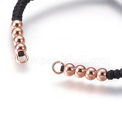 Nylon Cord Braided Bead Bracelets Making&nbsp;BJEW-F360-FRG08