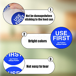 500Pcs Paper Adhesive Label Stickers&nbsp;STIC-WH20010-25E