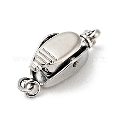 変色しない304ステンレススチール留め具  ステンレス鋼色  17x7.5x5.5mm  約2個/セット&nbsp;STAS-C056-12P