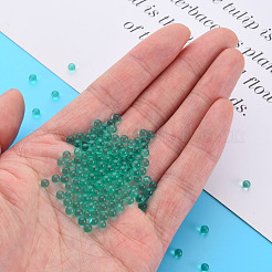 透明なアクリルビーズ  穴がない  ラウンド  ミディアムアクアマリン  3.5mm  約17000個/500g&nbsp;MACR-S373-62B-11