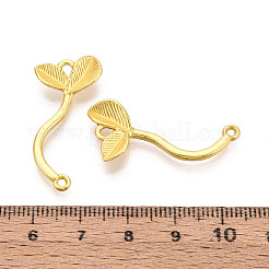 Alloy Leaf  Links Connector Charmss&nbsp;PALLOY-T094-11G