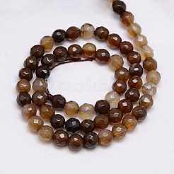 Natural Agate Beads Strands&nbsp;G-G580-6mm-10