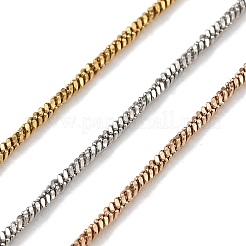 304ステンレススチール多層スネークチェーンネックレス  ミックスカラー  18.11インチ（46cm）&nbsp;NJEW-H043-12MC