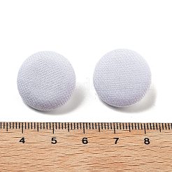 布シャンクボタン  亜鉛合金パーツ  フラットラウンド  オーバーコートガーメントアクセサリー用  1穴  ホワイト  19x8mm  穴：2x2.5mm&nbsp;BUTT-XCP0001-12B