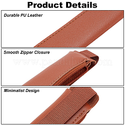 5Pcs 5 Colors Leather Single Pen Holders&nbsp;AJEW-AN0007-43