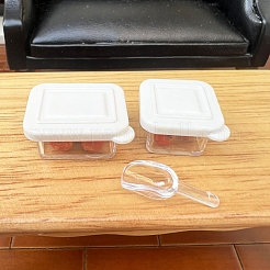 Lunch Box & Spoon Plastic Mini Model Kit&nbsp;PW-WGC9A7F-01