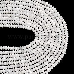 天然レインボー ムーンストーン ビーズ 連売り  ロンデル  多面カット  7.5~8x5.5~6mm  穴：1mm  約78~80個/連  15.20~15.47''（38.6~39.3センチメートル）&nbsp;G-C280-A10-01