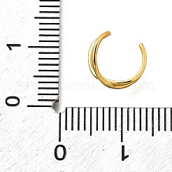 女性用スターリングシルバーカフイヤリング925個  ゴールドカラー  9.5x8.5x5~5.5mm&nbsp;EJEW-F360-01B-G