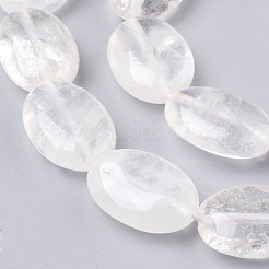 Natural Quartz Crystal Bead Strands&nbsp;G-O162-22-13x18mm