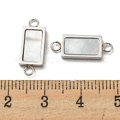 304 Stainless Steel Shell Connector Charms&nbsp;STAS-L022-012P