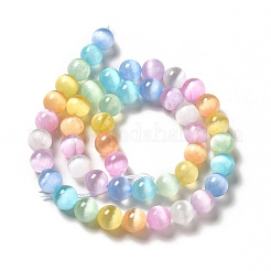 Natural Selenite Beads Strands&nbsp;G-P493-01A