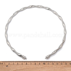 6.5mm Twist Iron Chain Necklaces&nbsp;NJEW-G163-01P