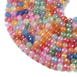 Electroplate Imitation Jade Glass Beads Strands&nbsp;EGLA-A047-01B