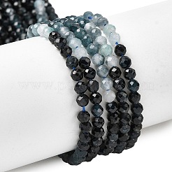Natural Blue Tourmaline Beads Strands&nbsp;G-G294-A02-3mm
