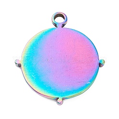 PVD Vacuum Plating 304 Stainless Steel Pendant Cabochons Settings&nbsp;STAS-P288-22M