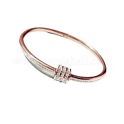 304 Stainless Steel Crystal Rhinestone Bangles for Women&nbsp;FS-WG476C1-01