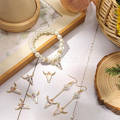 30Pcs 5 Colors Alloy Enamel Pendants&nbsp;ENAM-SC0003-85