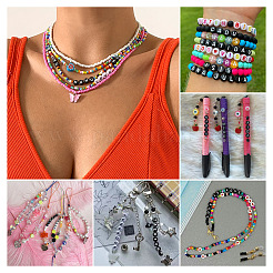 500Pcs 5 Style Opaque Acrylic Beads&nbsp;SACR-TA0001-16