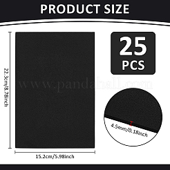 エヴァ発泡シート  長方形  ブラック  223x152x4.5mm&nbsp;AJEW-WH0650-91