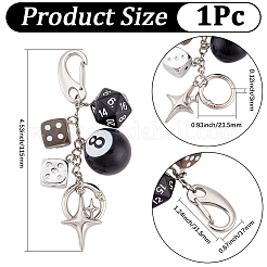 Alloy Acrylic Pendant Decorations&nbsp;KEYC-BBC0001-29P
