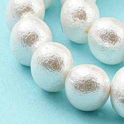Natural Wrinkle Shell Beads Strands&nbsp;SHEL-F008-02
