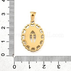 Golden 304 Stainless Steel Pendants&nbsp;STAS-K300-02G-T