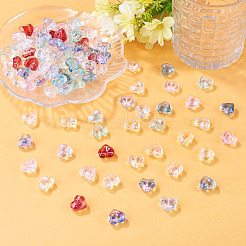 110Pcs 11 Colors Transparent Glass Beads&nbsp;GLAA-TA0004-41