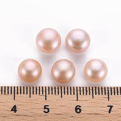 天然な培養された淡水パールビーズ  グレード3 A  片穴  ロンデル  染め  ラベンダーブラッシュ  8x5mm  穴：0.8mm  66個/ボードについて&nbsp;PEAR-P056-058