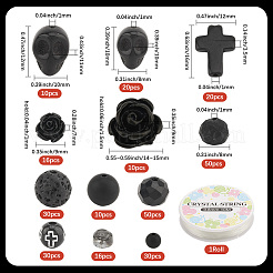 Gothic Theme DIY Stretch Bracelet Making Kits&nbsp;DIY-SC0030-44