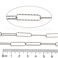 304 Stainless Steel Paperclip Chains&nbsp;CHS-A016-11P-A
