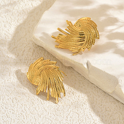 Stainless Steel Vortex Spiral Stud Earrings&nbsp;QW2391