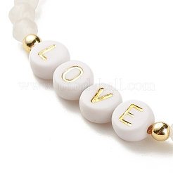 3Pcs 3 Style Natural White Jade & Synthetic Turquoise(Dyed) & Hematite Beaded Stretch Bracelets Set&nbsp;BJEW-JB07975