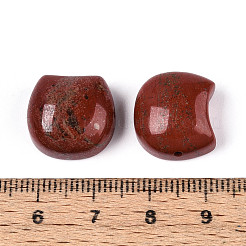 天然レッドジャスパーの猫の頭の形をしたビーズ  14~15.5x15.5~16.5x8~8.5mm  穴：1.2~1.4mm&nbsp;G-T144-05C