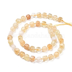 Natural Yellow Quartz Beads Strands&nbsp;G-K323-07