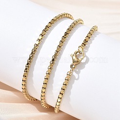 10Pcs 2.3MM 304 Stainless Steel Box Chain Necklaces&nbsp;NJEW-G203-05G