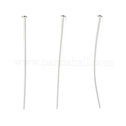 真鍮製Tピン  鉛フリー＆カドミウムフリー＆ニッケルフリー  銀  19x0.9mm  ヘッド：1.5mm  19ゲージ&nbsp;LS-KK-H258-07A-S