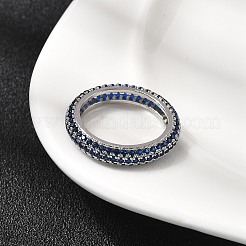 Brass Micro Pave Cubic Zirconia Finger Rings&nbsp;RJEW-P166-10P