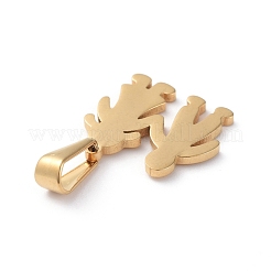 304ステンレスペンダント  少女と少年  ゴールドカラー  16x17x1.5mm  穴：8x3mm&nbsp;STAS-I127-043G