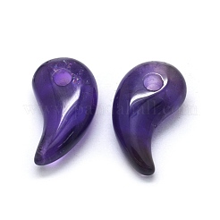 天然石ミックスストーンペンダント  勾玉  23x12~13x7~8mm  穴：3mm&nbsp;G-O175-33