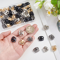 60Pcs 4 Colors Alloy Cord Locks&nbsp;FIND-ME0004-01B